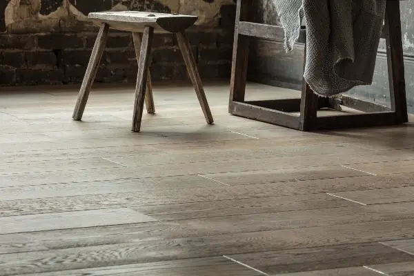 Hardwood flooring close-up with luxury finish