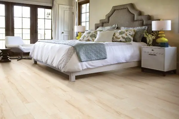 High-definition laminate floor in modern living room